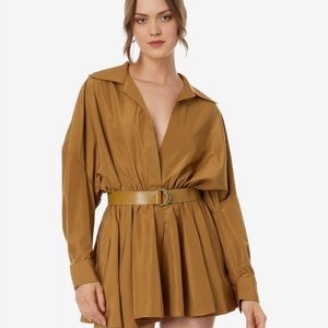 Norma Kamali belted boyfriend dress never worn size S